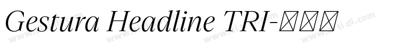 Gestura Headline TRI字体转换 Gestura Headline TRI字体转换